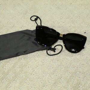 PRIVÉ REVAUX SUNGLASSES “THE JULIET” 807 53-20-140 BLACK, UV400, POLARIZED CAT 3
